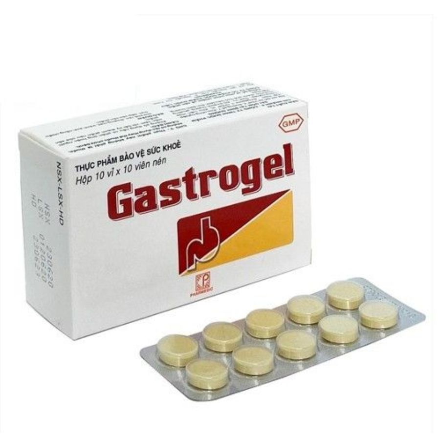 Viên nhai Gastrogel Pharmedic điều trị viêm loét dạ dày, hành tá tràng thể thừa acid (10 vỉ x 10 viên)