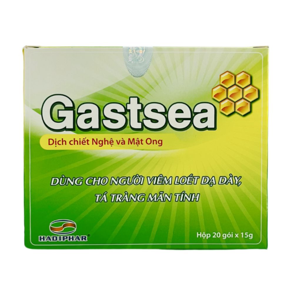 Nghệ và Mật Ong Gastsea là sản phẩm thực phẩm bổ sung dinh dưỡng được chiết xuất từ nghệ tươi và mật ong nguyên chất, mang đến nhiều lợi ích cho sức khoẻ. Sản phẩm được đóng gói tiện lợi trong 20 gói x 15g, dễ dàng sử dụng và mang theo, giúp bạn bổ sung dinh dưỡng hàng ngày một cách tiện lợi.