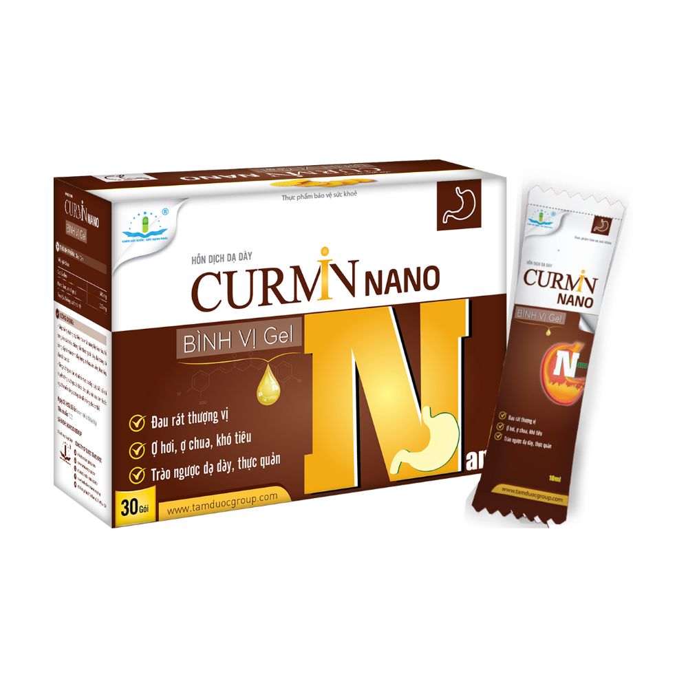 Hỗn dịch dạ dày Curmin Nano Bình Vị Gel là sản phẩm hỗ trợ tiêu hóa được phát triển với công thức đặc biệt, giúp cải thiện chức năng tiêu hóa và bảo vệ sức khỏe dạ dày. Sản phẩm sử dụng công nghệ nano hiện đại để gia tăng khả năng hấp thụ các thành phần dinh dưỡng, mang lại hiệu quả tối ưu trong việc giảm các triệu chứng khó chịu liên quan đến dạ dày.