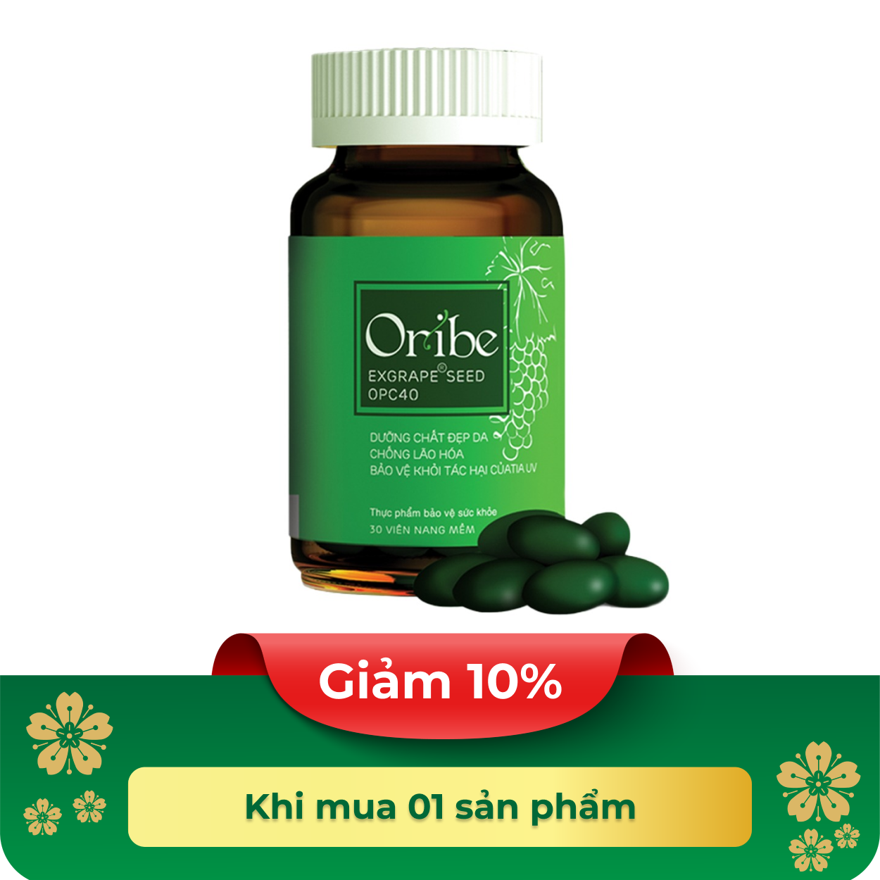 Thực phẩm bảo vệ sức khỏe Oribe (30 Viên)