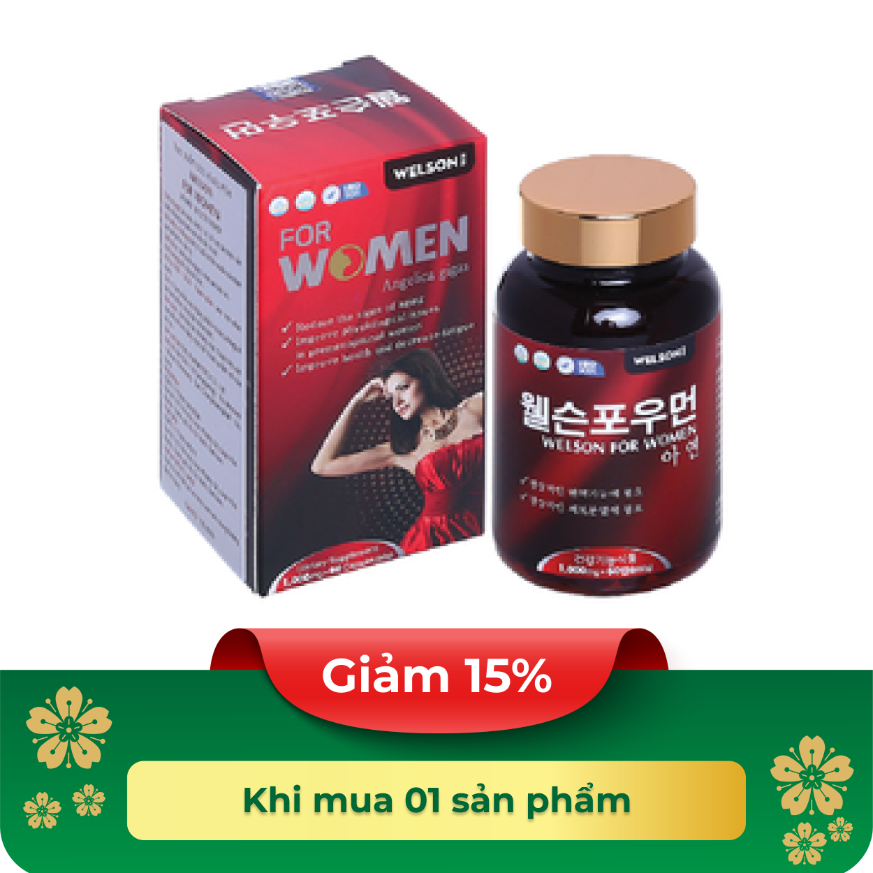 Welson For Women giúp cải thiện sinh lý nữ (60 viên)