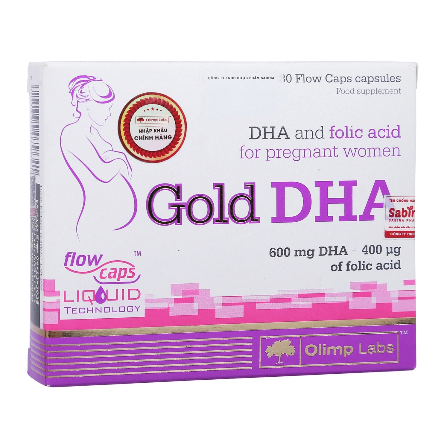 Viên uống Gold DHA hỗ trợ sức khỏe cho bà bầu (Hộp 30 viên)