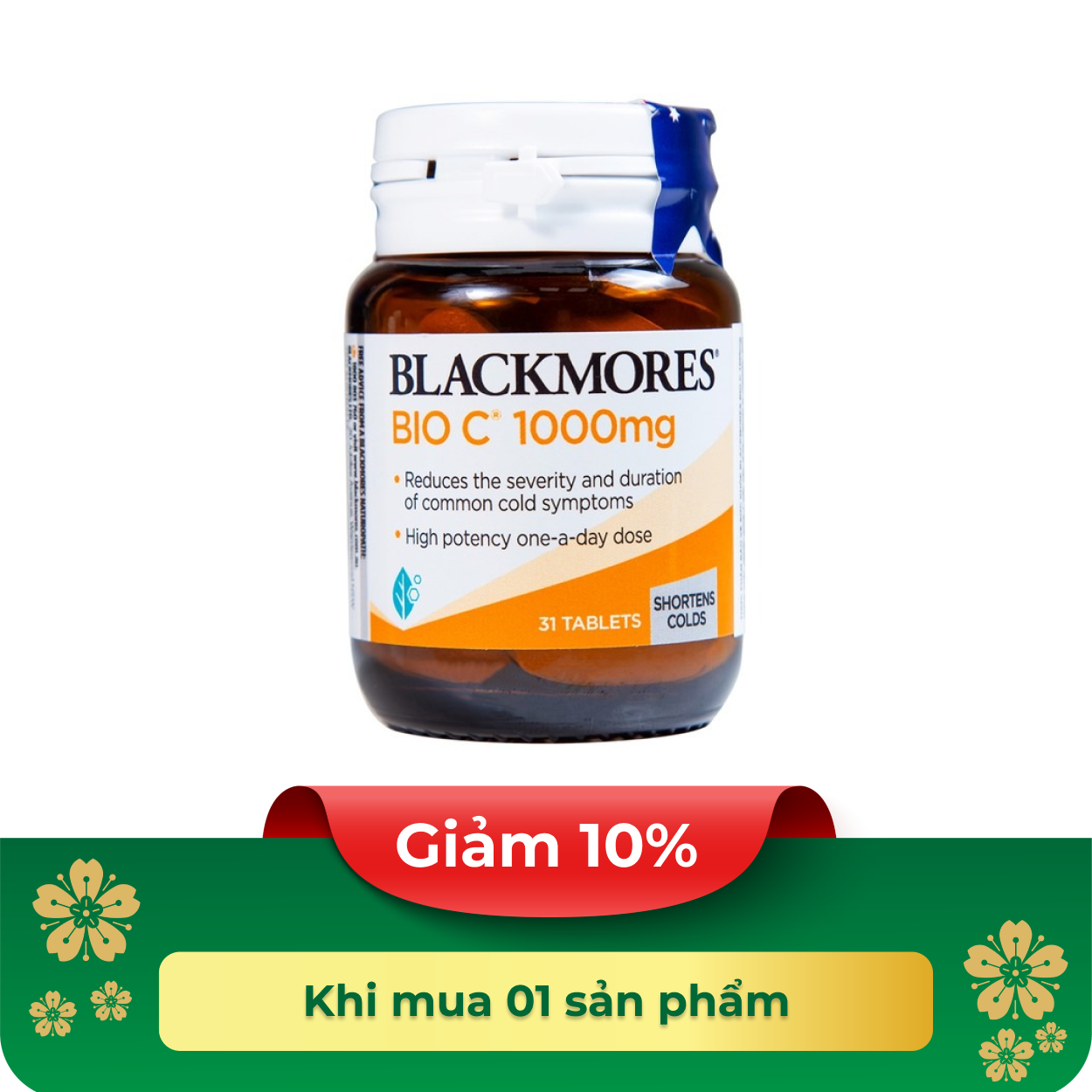 Thực phẩm bảo vệ sức khỏe Blackmores Bio C 1000mg (31 viên)