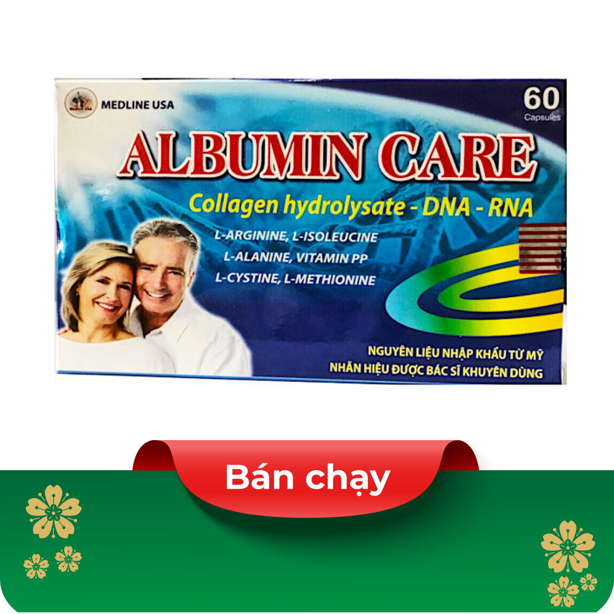 Thực phẩm bảo vệ sức khỏe Albumin Care (60 viên)