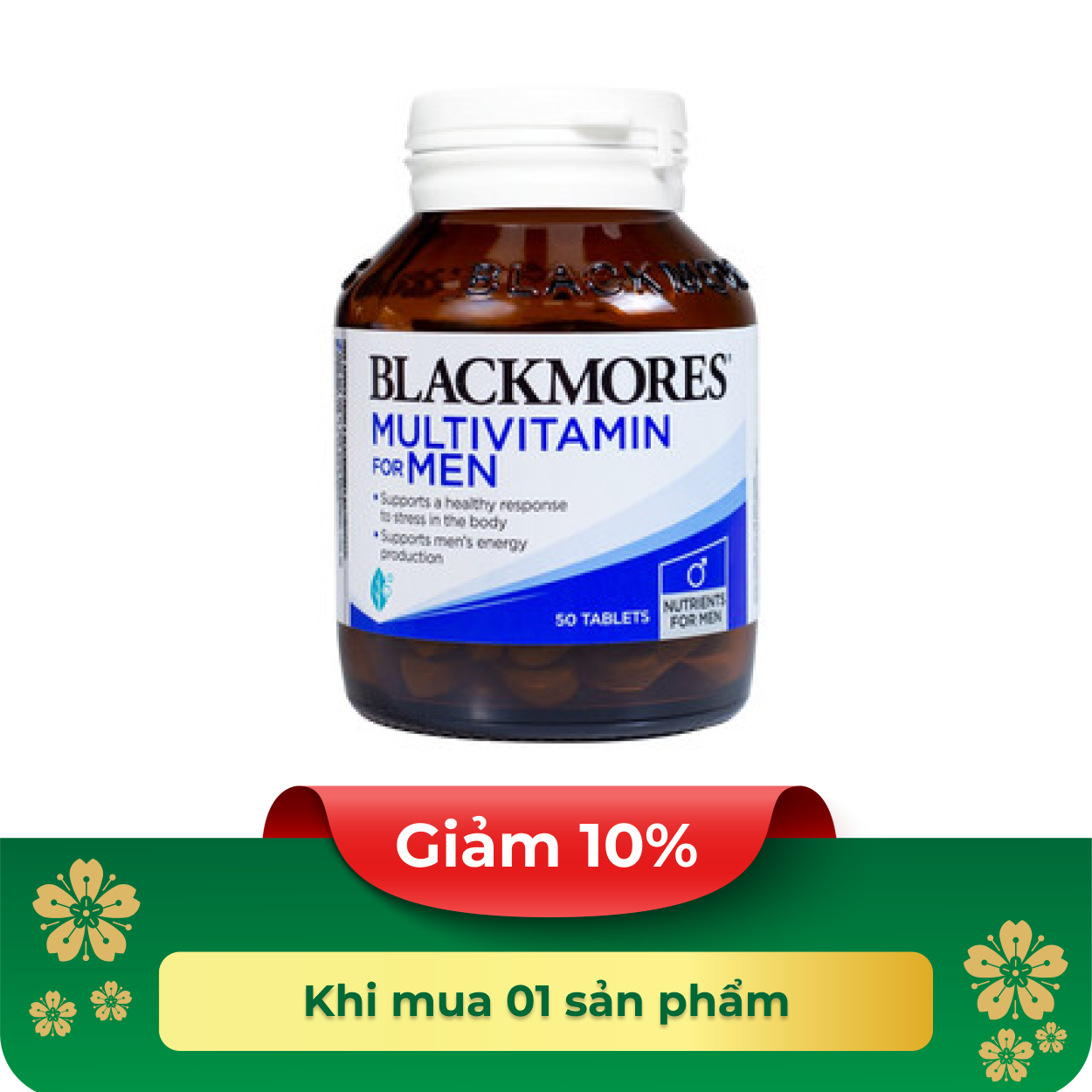 Thực phẩm bảo vệ sức khoẻ Blackmores Multivitamin for Men - Hộp 50 viên