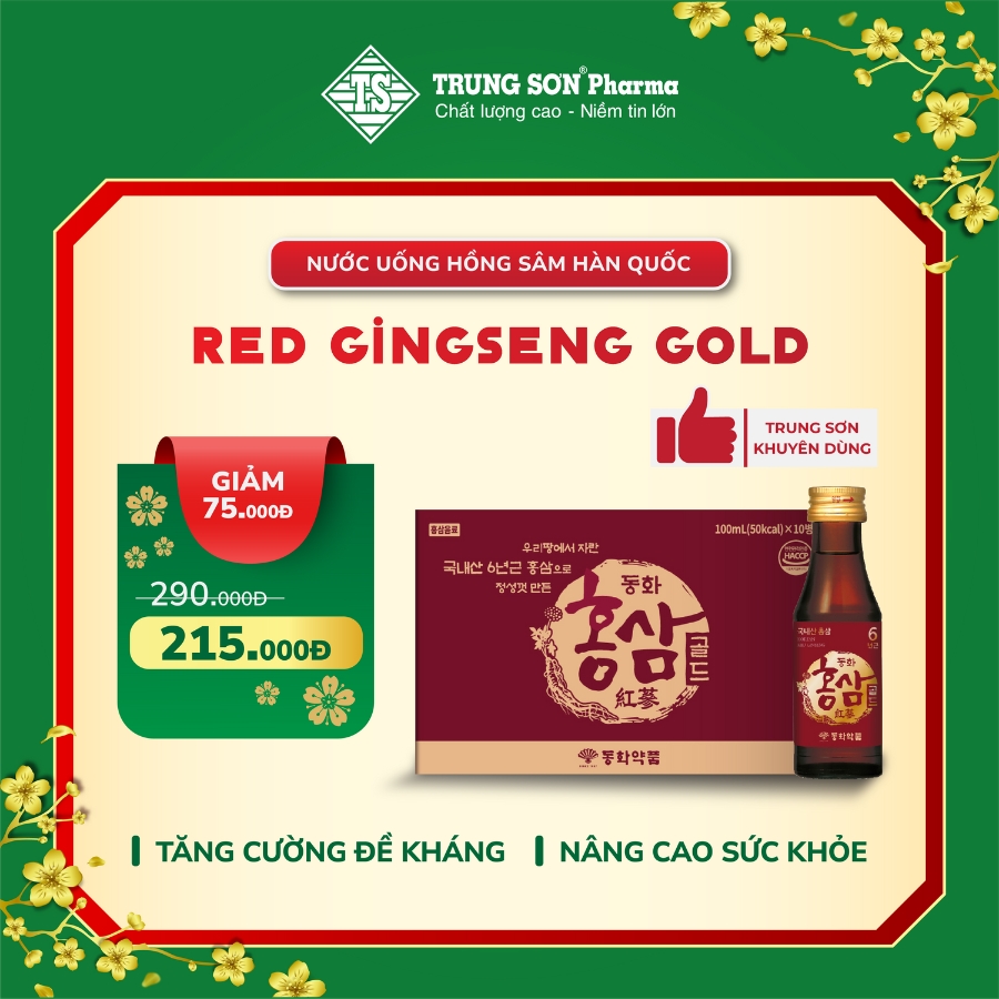 Thực phẩm bảo vệ sức khoẻ Dongwha Red Ginseng Gold Drink 100ml