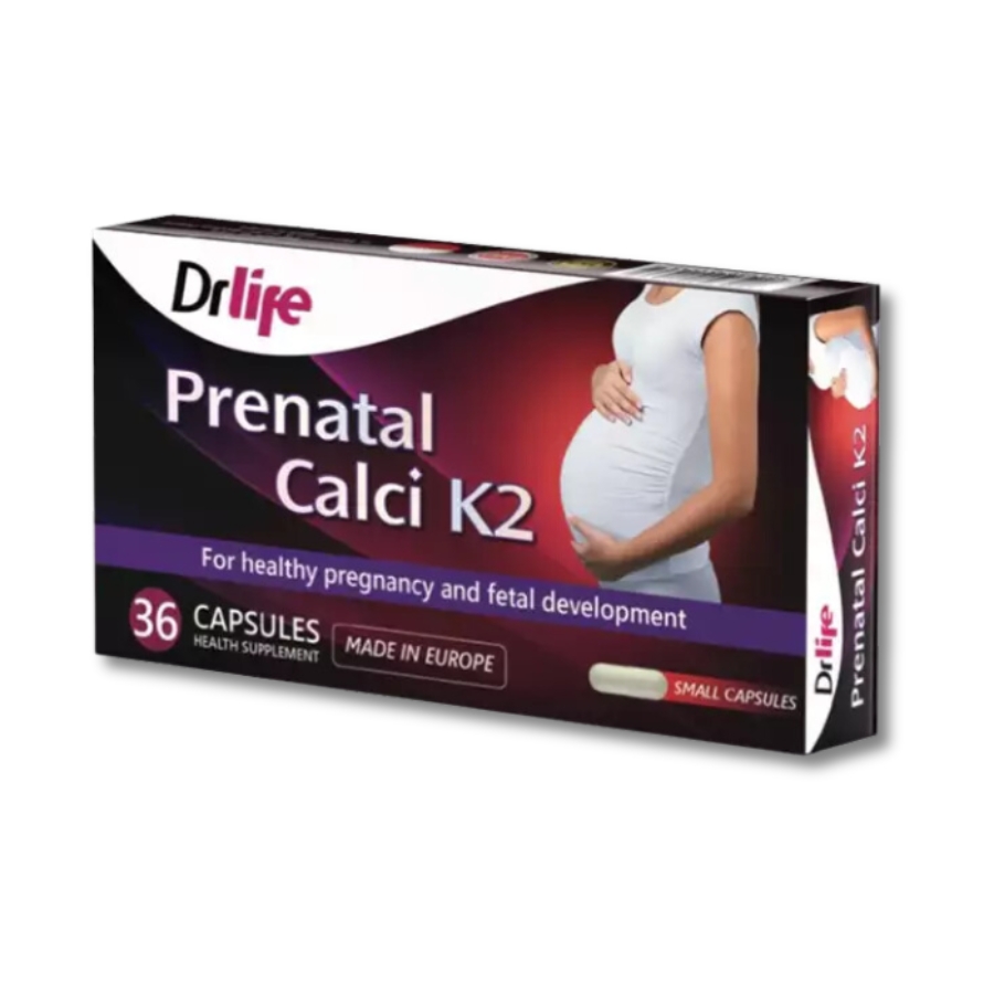 Viên uống Prenatal Calci K2 - Bổ sung Canxi, Vitamin D3, K2 và Magie cho Mẹ Bầu và Cho Con Bú (Hộp 30 viên)