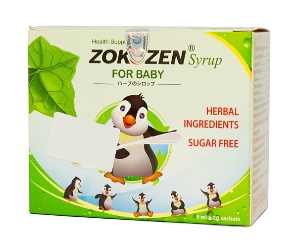 Siro hỗ trợ giảm ho cho trẻ em Zokozen For Baby (Hộp 20 gói)