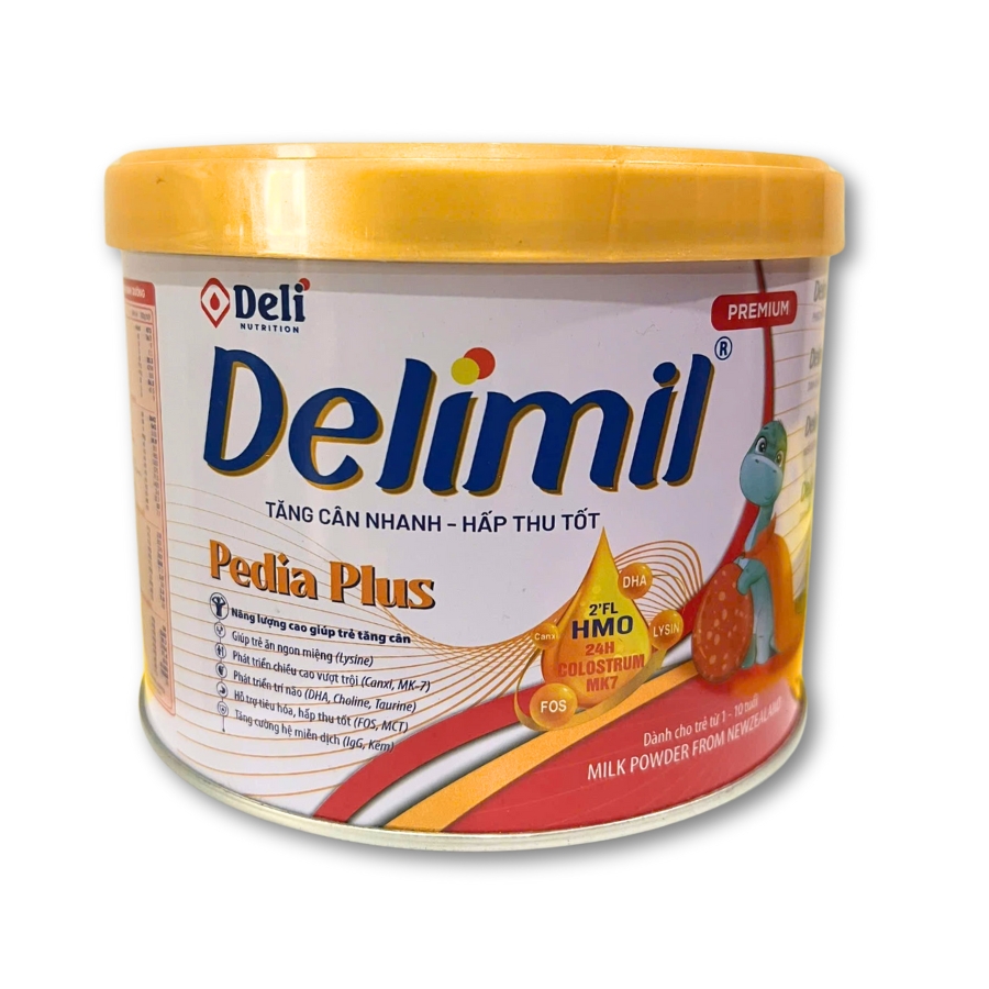 Sữa bột dinh dưỡng công thức Delimil Pedia Plus cho trẻ từ 1-10 tuổi (400g)