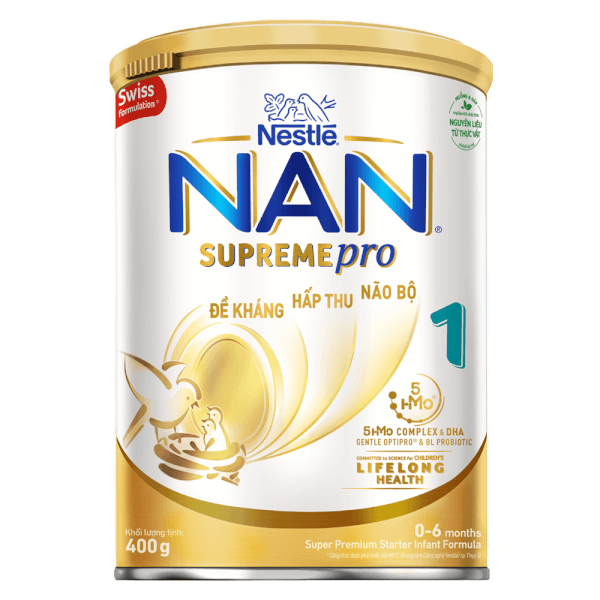 Sữa dinh dưỡng Nan Supreme Pro 1 dành cho bé từ 0 đến 12 tháng tuổi (400g)