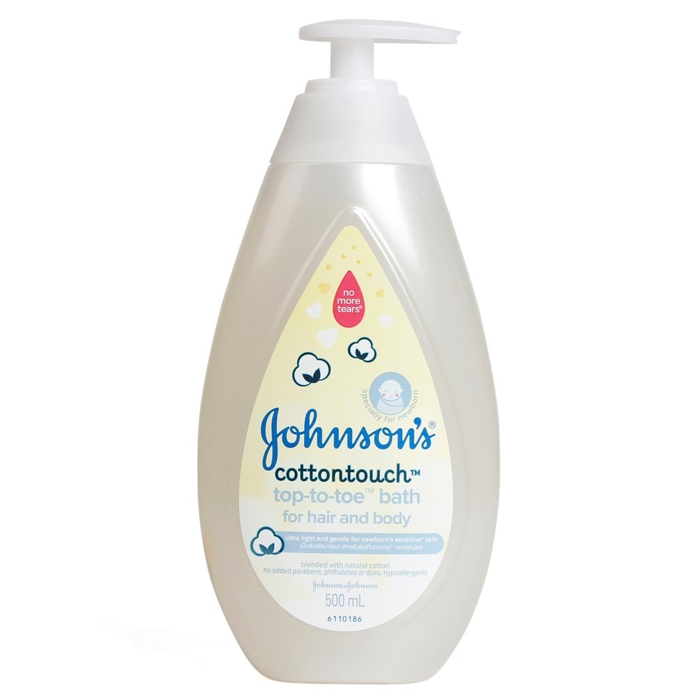 Tắm gội dịu nhẹ như bông Johnson's Baby Cotton Touch (500ml)