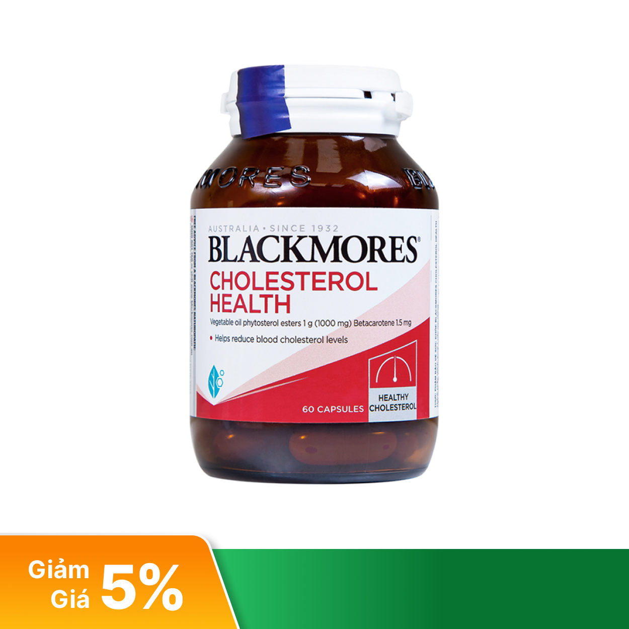 Thực phẩm bảo vệ sức khoẻ Blackmores Cholesterol Health - Hộp 60 viên