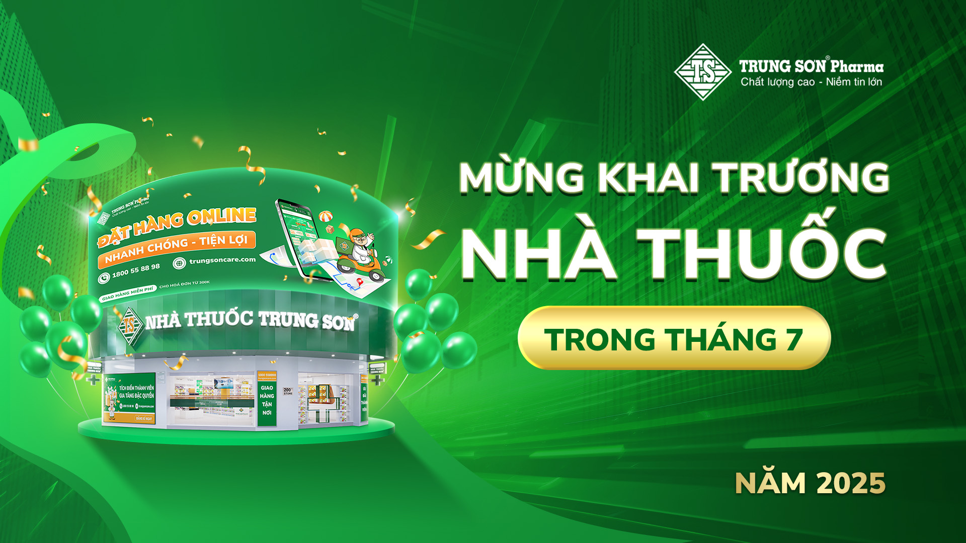    Trung Sơn Pharma Tưng Bừng Khai Trương Nhà Thuốc Mới Trong Tháng 07