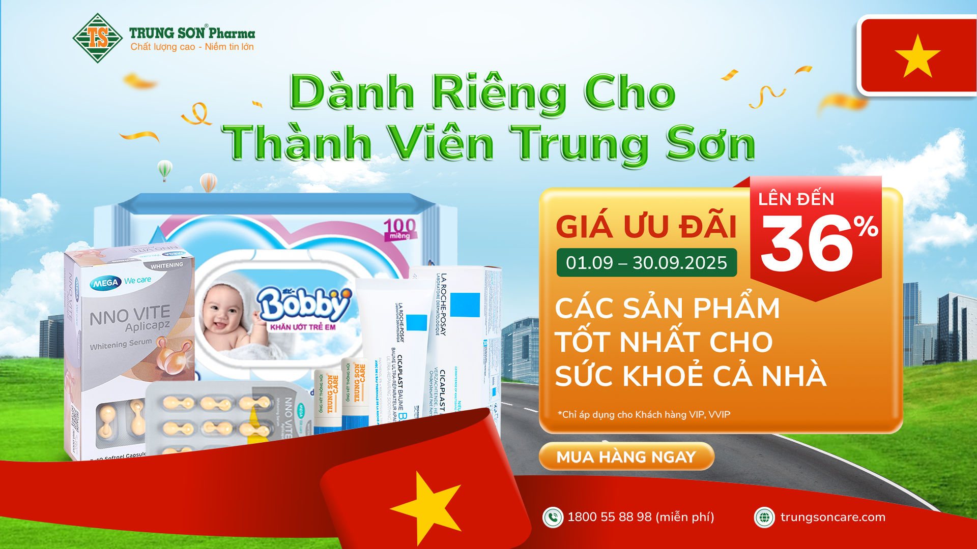 THÁNG 9 BÙNG NỔ - GIÁ ƯU ĐÃI HẤP DẪN CHO KHÁCH HÀNG THÀNH VIÊN