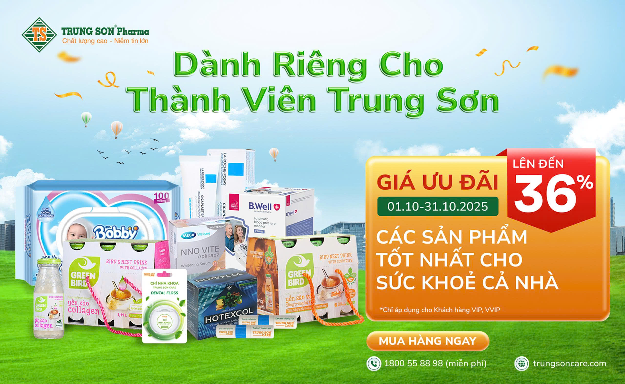 THÁNG 10 BÙNG NỔ - GIÁ ƯU ĐÃI HẤP DẪN CHO KHÁCH HÀNG THÀNH VIÊN