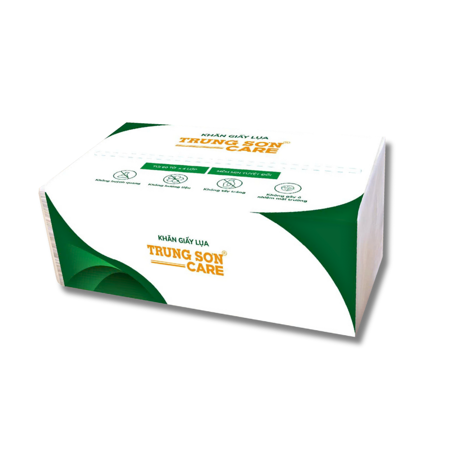 Khăn giấy lụa Trung Sơn Care (Bịch 60 miếng)