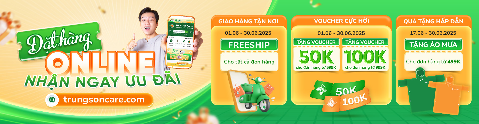Đặt hàng online - Ngập tràn ưu đãi