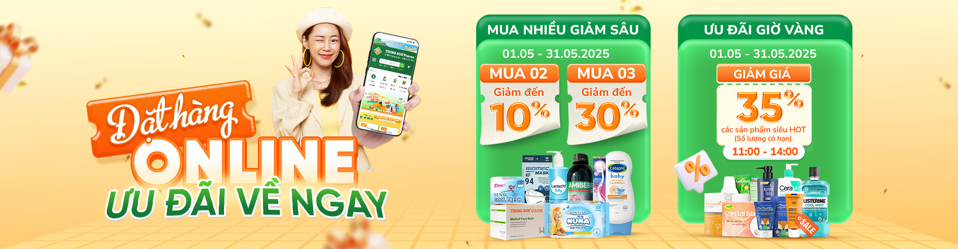Đặt hàng online - Ngập tràn ưu đãi