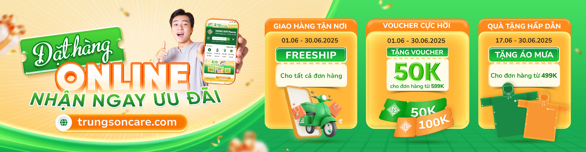 Đặt hàng online - Ngập tràn ưu đãi