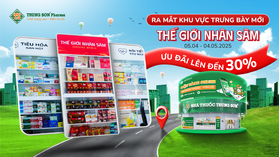 Chính thức ra mắt: "Thế Giới Nhân Sâm" tại hơn 230+ Nhà Thuốc Trung Sơn Chính thức ra mắt: "Thế Giới Nhân Sâm" tại hơn 230+ Nhà Thuốc Trung Sơn