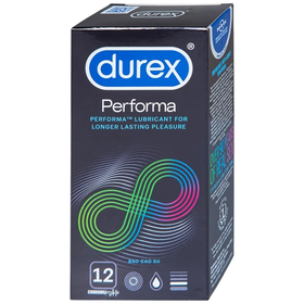 Bao cao su Durex Performa có gel bôi trơn giúp kép dài thời gian (12 cái)