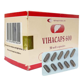 Thuốc Vihacaps 600mg cải thiện triệu chứng bệnh lý gan (50 viên)