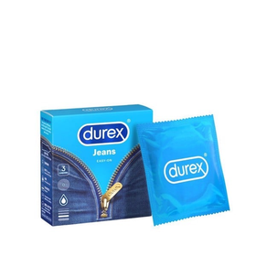 Bao cao su Durex Jeans ôm sát, nhiều gel bôi trơn hộp 3 cái