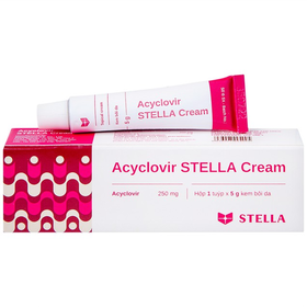 Kem bôi Acyclovir Stella Cream điều trị da nhiễm virus Herpes Simplex (5g)