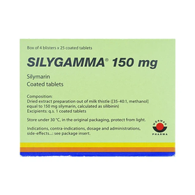 Thuốc Silygamma 150mg điều trị viêm gan, xơ gan (4 vỉ x 25 viên)