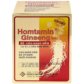 Thuốc Homtamin Ginseng cung cấp vitamin và muối khoáng (60 viên)