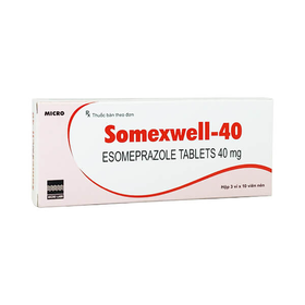 Thuốc Somexwell-40 trị trào ngược dạ dày, thực quản (3 vỉ x 10 viên)
