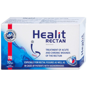 Viên đạn đặt hậu môn Healit Rectan Vhphamara điều trị vết thương cấp tính và mạn tính (10 viên)