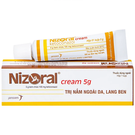 Thuốc Nizoral Cream trị nhiễm nấm ngoài da, viêm da tiết bã (5g)