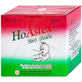 Thuốc HoAstex điều trị ho, viêm đường hô hấp (Hộp 30 gói x 5ml)