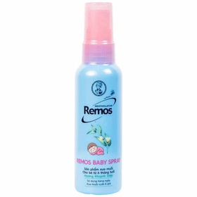 Xịt xua muỗi Remos Hương Khuynh Diệp xua muỗi suốt 6 giờ cho bé từ 6 tháng tuổi (60ml)