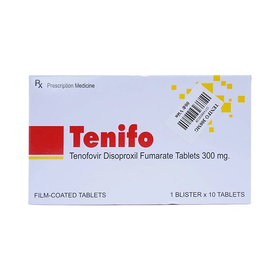 Thuốc Tenifo 300mg điều trị nhiễm Hiv-1, viêm gan B (10 viên)