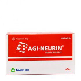 Thuốc Agi-Neurin bổ sung vitamin B (B1, B6, B12) cho cơ thể (10 vỉ x 10 viên)