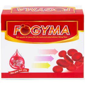 Thuốc Fogyma điều trị thiếu máu do thiếu sắt (4 vỉ x 5 ống)