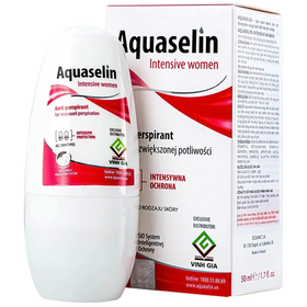 Lăn ngăn mùi Aquaselin Insensitive Women cho nữ hỗ trợ giảm tiết mồ hôi, khử mùi hôi (50ml)