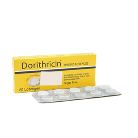 Viên ngậm Dorithricin trị viêm họng, đau họng (2 vỉ x 10 viên)