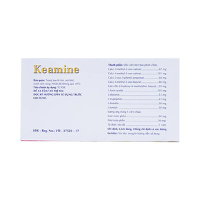 Thuốc Keamine điều trị rối loạn chuyển hóa protein (6 vỉ x 10 viên)