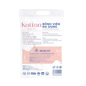 Bông viên đa dụng Kotton Beauty Bạch Tuyết dùng tẩy trang, vệ sinh vết thương 80gr