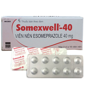 Thuốc Somexwell-40 trị trào ngược dạ dày, thực quản (3 vỉ x 10 viên)