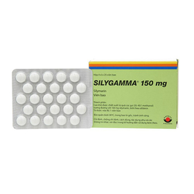Thuốc Silygamma 150mg điều trị viêm gan, xơ gan (4 vỉ x 25 viên)