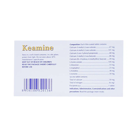 Thuốc Keamine điều trị rối loạn chuyển hóa protein (6 vỉ x 10 viên)
