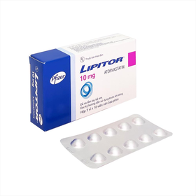 Thuốc Lipitor 10mg Pfizer điều trị tăng cholesterol máu (3 vỉ x 10 viên)