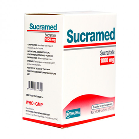 Thuốc Sucramed 1000mg điều trị loét dạ dày, tá tràng (30 gói)