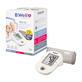 Máy đo huyết áp bắp tay BWELL PRO-33 hỗ trợ đo huyết áp và nhịp tim (1 cái)