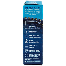 Bao cao su Durex Jeans ôm sát, nhiều gel bôi trơn hộp 3 cái