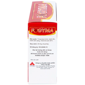 Thuốc Fogyma điều trị thiếu máu do thiếu sắt (4 vỉ x 5 ống)